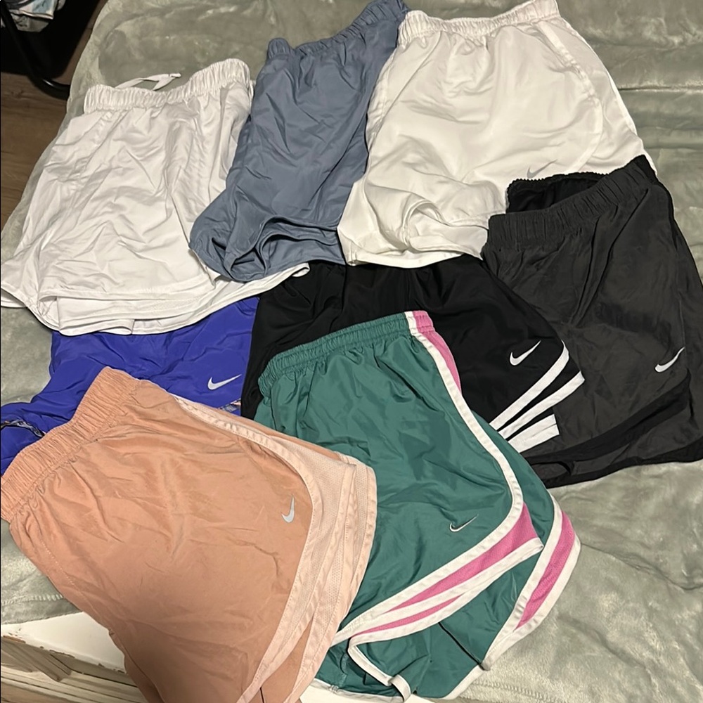 Nike 8 pair Athletic Shorts Lightweight Comfort